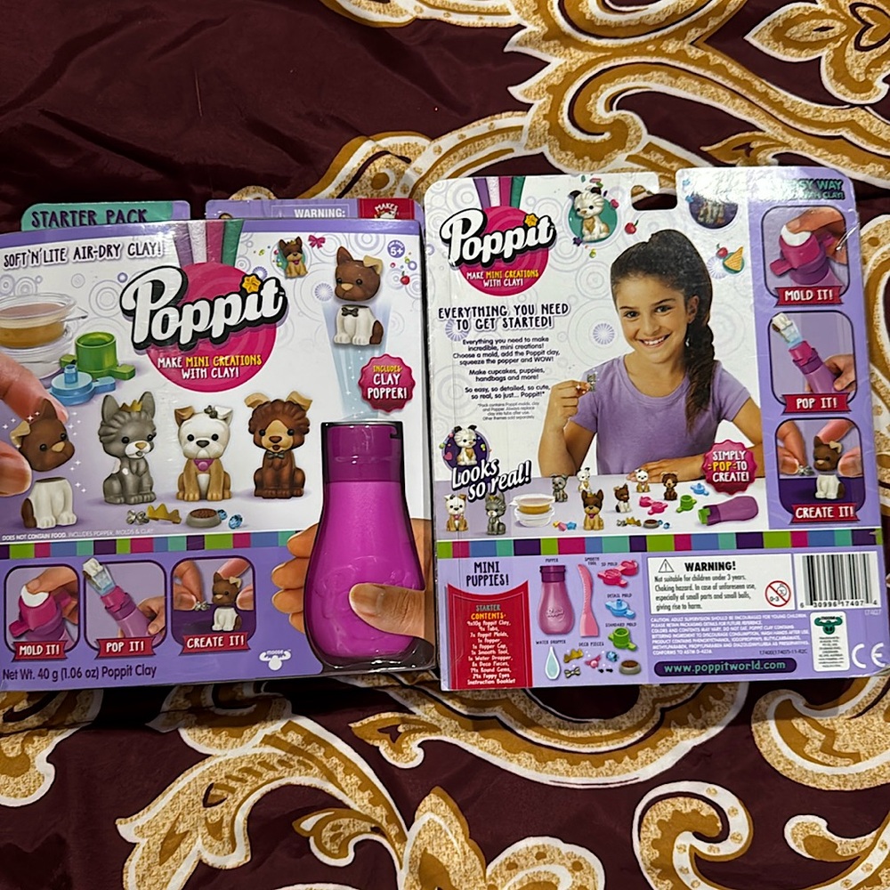 NEW - Poppit Make Mini Creations with Clay set.